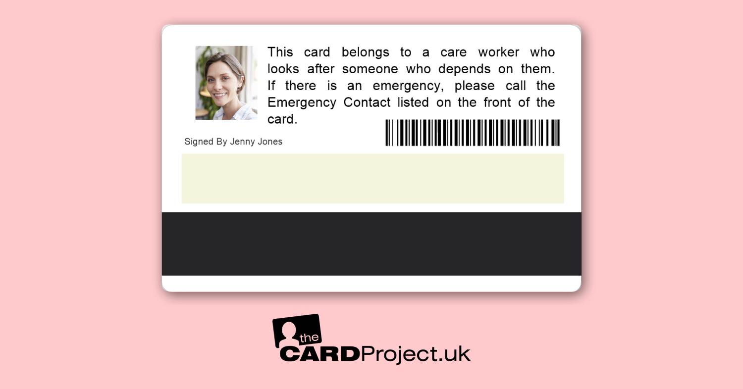 Carer ID Card Premium (REAR)